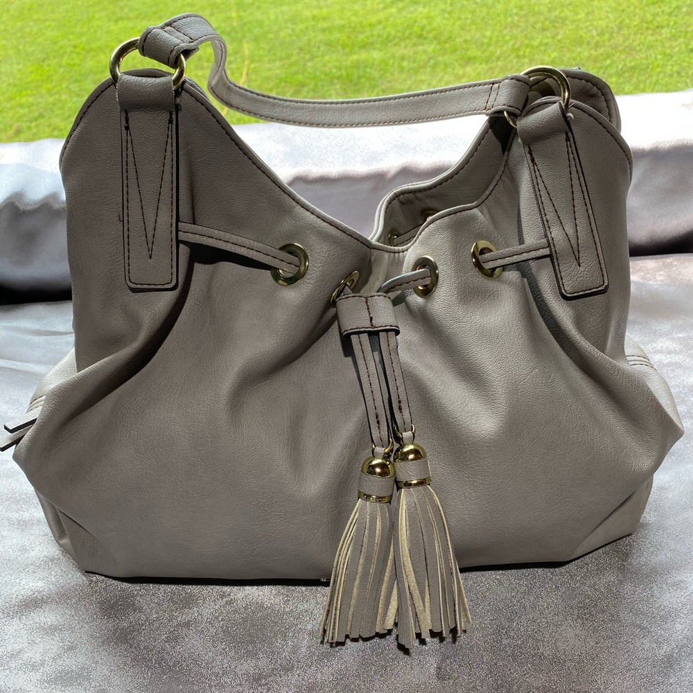 Liz Claiborne Taupe/Grey Handbag